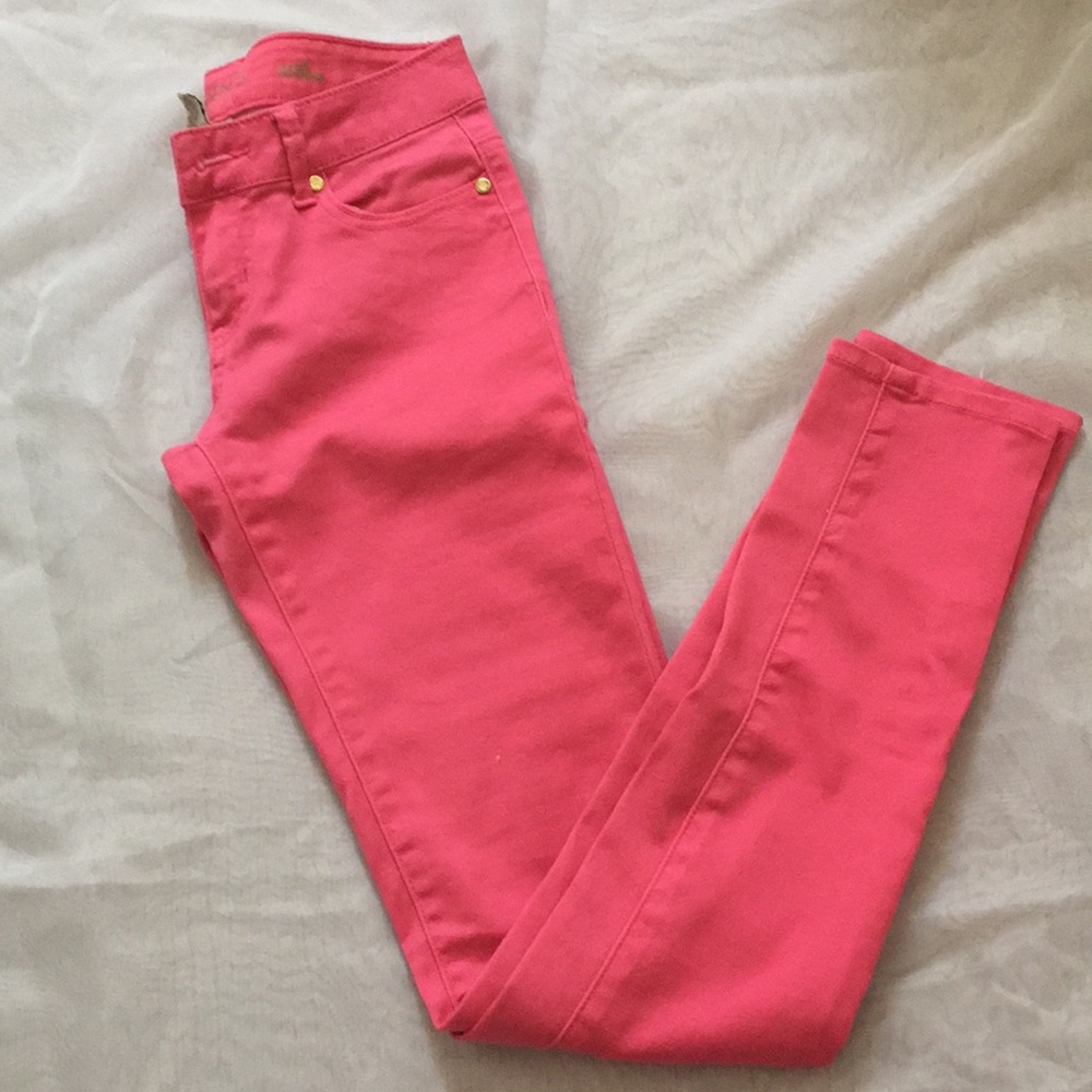 Arden B Pink Ava Skinny Jeans - Picture 4 of 4